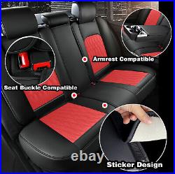 For Toyota Tundra Leather Pickup Car Seat Covers Full Set Front Rear Protectors