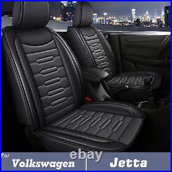 For Volkswagen Jetta 2007-2024 Pu Leather Car Seat Covers Cushion Grey Full Set