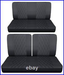 Front 50/50 top and Rear bench seat covers fits 1963 Chevy Bel Air 2 door sedan