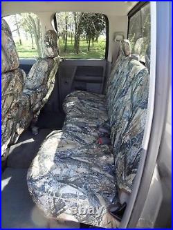 Front & Back Exact Seat Covers for 2006-2009 Dodge Ram 2500-3500 Camo Waterproof