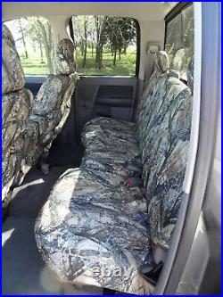 Front & Back Exact Seat Covers for 2006-2009 Dodge Ram 2500-3500 Camo Waterproof