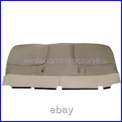 Front Bottom-Top Leather Seat Cover Tan For 1999-2002 Ford F250 F350 F450 F550