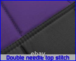 Front &Rear Black-Purple Car Seat Covers Pawprint fits 2011-2018 JK wrangler 2dr