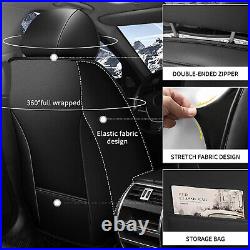 Front & Rear Car 2/5Seat Covers PU Leather For Honda Civic 2003-2015 Cushion Pad