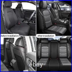 Front & Rear Car 2/5Seat Covers PU Leather For Nissan Kicks 2018-2024 Cushion