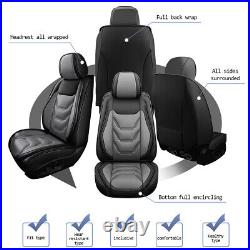Front & Rear Car Fit For Mitsubishi Lancer 2012-2017 Fuax Leather 2/5Seat Covers
