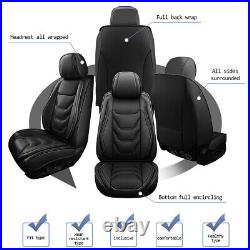 Front & Rear Car Fit For Mitsubishi Mirage 2015-2023 Fuax Leather 2/5Seat Covers