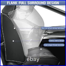 Front&Rear Car For Ford Chevrolet Equinox 2011-2024 PU Leather 2/5Seat Covers