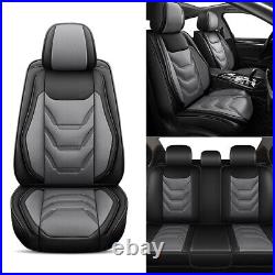Front&Rear Car For Ford Chevrolet Equinox 2011-2024 PU Leather 2/5Seat Covers