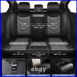Front & Rear Car For Ford EcoSport 2018-2022 PU Leather Cushion 2/5Seat Covers