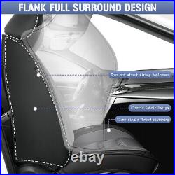 Front & Rear Car For Ford EcoSport 2018-2022 PU Leather Cushion 2/5Seat Covers