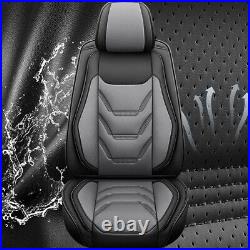 Front & Rear Car For Nissan Kicks SV S SR 2018-2023 PU Leather 2/5Seat Covers