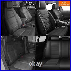 Front+Rear Car Seat Cover PU Leather Waterproof For Hyundai Veloster 2012-2022