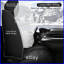 Front & Rear Car Seat Covers Faux Leather For Honda Accord 2003-2017 Cushion Pad