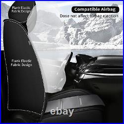 Front & Rear Car Seat Covers Faux Leather For Hyundai Venue 2020-2023 Cushion