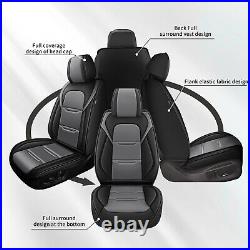 Front & Rear Car Seat Covers Faux Leather For Hyundai Venue 2020-2023 Cushion