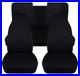 Front+Rear Cotton car seat covers solid black fits 1964-1968 Plymouth Barracuda