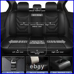 Front&Rear For Ford Chevrolet Blazer 2019-2024 PU Leather Cushion 2/5Seat Covers