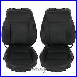 Front & Rear Set Seat Covers For 19 20 21 Chevy Silverado 1500 Crew Cab WT