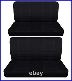 Front and Rear bench car seat covers fits 1966 Chevy Impala 4 door hardtop