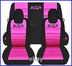 Front and Rear car seat covers fits 2010-2015 Chevy Camaro with your own design