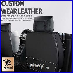 Full Car Front Rear 5-Seat Leather Cushion Cover For Acura TL TLX Base Sedan 4DR