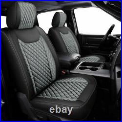 Full Set Car Seat Cover Leather For 2009-2021 Dodge Ram 1500 2010-2021 2500 3500