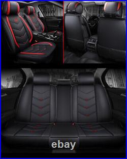Full Set Car Seat Covers PU Leather Cushion Fit for GMC