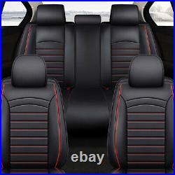 Full Set Leather Car Seat Covers For 2007-2021 Chevy Silverado GMC Sierra 1500