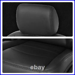 Full Set Seat Covers Black For 13-18 Dodge Ram 1500 2500 3500 Solid Rear Bench