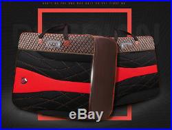 Full Wrap Black PU Car Seat Cover Universal Bench Cushion with Storage Pouch 7200g