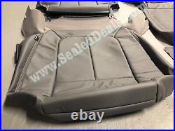 Gray Leather Seat Covers For 2012-2016 Ford F250 F350 Super Crew Cab Xlt Grey