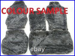 Grey Fur Bench Seat Cover With Smallstick Cut Out Toyota Hilux 1997-2004