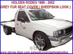 Grey Fur Bench Seat Cover (sheepskin Look)fit Holden Rodeo 1989 2002