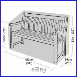 HEAVY DUTY GARDEN 3 SEATER BENCH SEAT COVER, WATERPROOF OUTDOOR Cover
