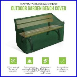 Heavy Duty 3 Seater Garden Bench Seat Cover Waterproof Weatherproof Outdoor Rain