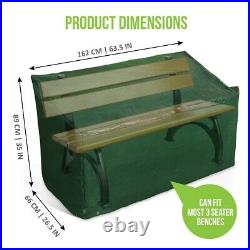 Heavy Duty 3 Seater Garden Bench Seat Cover Waterproof Weatherproof Outdoor Rain