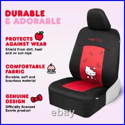 Hello Kitty Car Seat Covers, Car Floor Mats, Steering Wheel Cover, Windshield