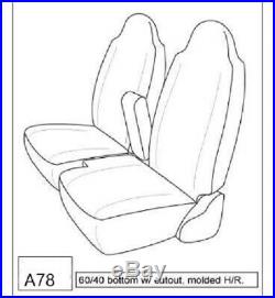 High Back 60/40 Split Bench Seat Cover Armrest Headrest Custom Exact Fit Pickup