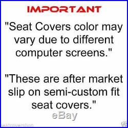 High Back 60/40 Split Bench Seat Cover Armrest Headrest Custom Exact Fit Pickup