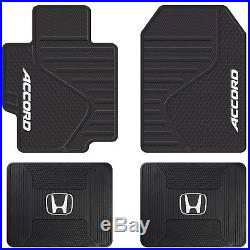 Honda Accord Rubber Mats Seat Covers & Black Bench Cover 11pc Universal-fit