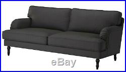 Ikea STOCKSUND 3-Seat Sofa (78 3/8) Cover 002.803.45 Nolhaga Dark Gray