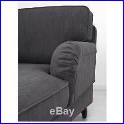 Ikea STOCKSUND 3-Seat Sofa (78 3/8) Cover 002.803.45 Nolhaga Dark Gray