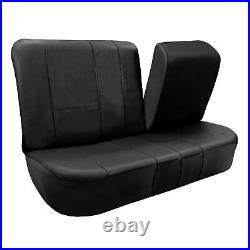 Integrated Seatbelt Seat Combo with Seat Covers withFloor Mats Black