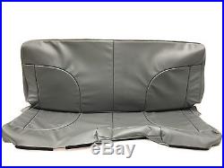 International W4300 Bench Seat Front Bottom and Backrest Seat Cover- Gray Vinyl