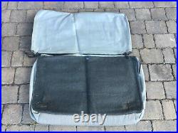 Jeep Wrangler YJ CJ 8796 Back Row Bench Grey Leather Seat Cover from Germany