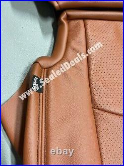Katzkin Cognac Leather Seat Factory Style Covers For 2013-18 Ram 1500 Crew Cab