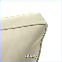 Large Deep Seat Back Cushion Slip Cover Piped Trim 26 x 30 x 6 inch AD005