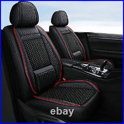 Leather Car 2/5 Seat Cover Full Set Cushion Protector For Toyota Tacoma Crew Cab