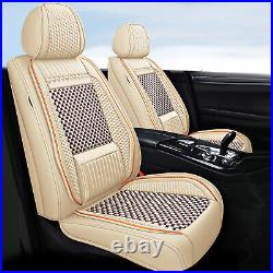Leather Car 2/5 Seat Cover Full Set Cushion Protector For Toyota Tacoma Crew Cab